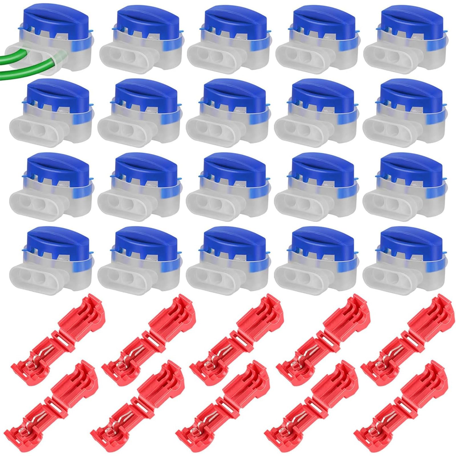 Tsophreniq Sturdy Connector Set Connection Terminals Cable Ends Crimp Connector Cable Clamps Stable Circuit Connection