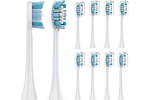 Replacement Toothbrush Heads for Philips Sonicare: 10 Pack Soft, Compatible with Click-on System