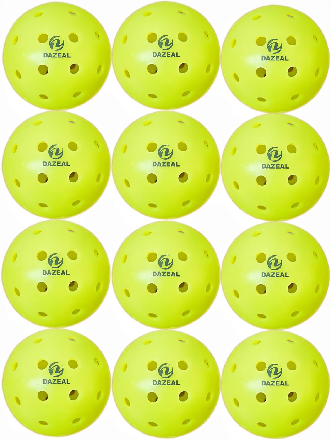 40-Hole USAPA Pickleballs – Durable Outdoor Balls for Clubs & Beginners, Precision Drilled Holes & Seamless Design for Consistent Performance
