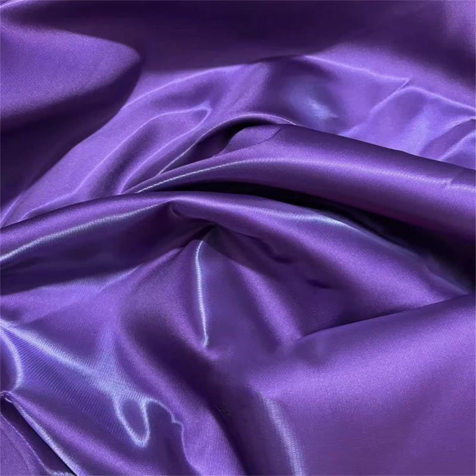 Tela de organza, Tela Organza Tejida Poliester Satén 1,5 metros Ancho Multicolor 0,5-6(Dark En8,6Meters)