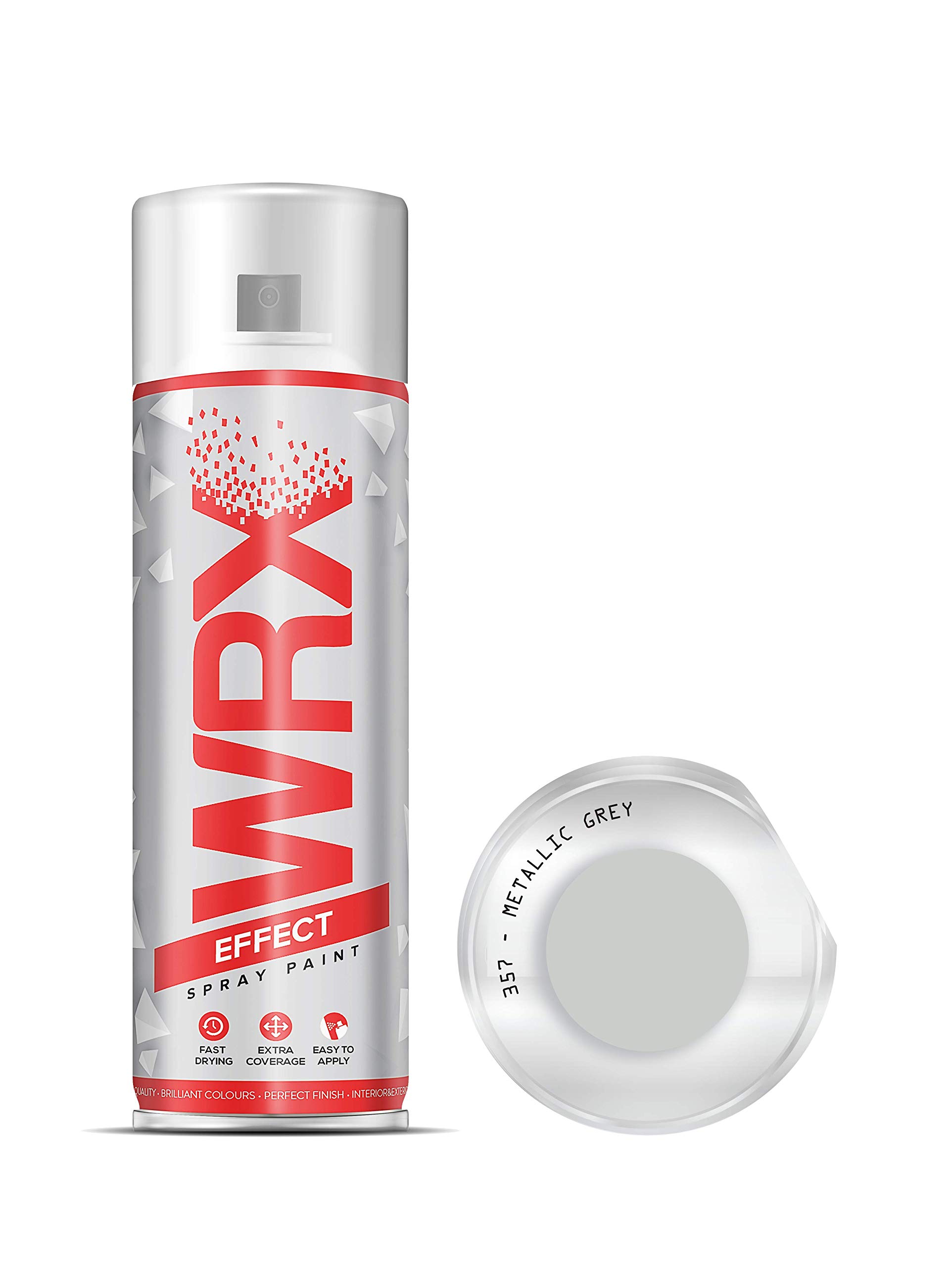 WRX 2 X Spray Paint 400 ml - Metallic Grey 357