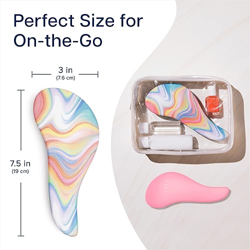 Miniatura 6 de Crave Naturals Glide Thru - Cepillos desenredantes para cabello de adultos y niños, cepillo desenredante para cabello natural, rizado, liso, húmedo