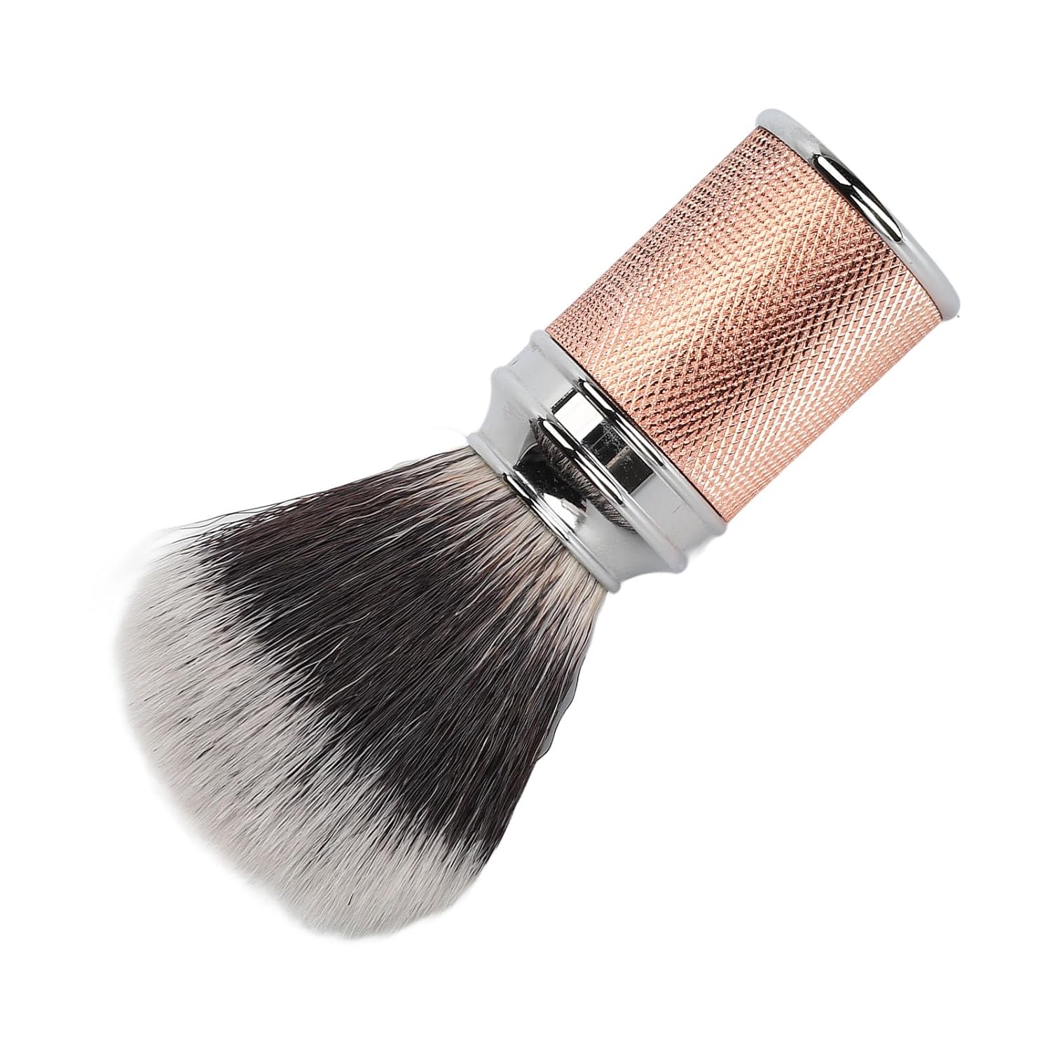 Nylon Beard Foaming Brush Synthetic Stylish Design Gentle Exfoliation Enhanced Lathering Rose Gold (Pack of 1)