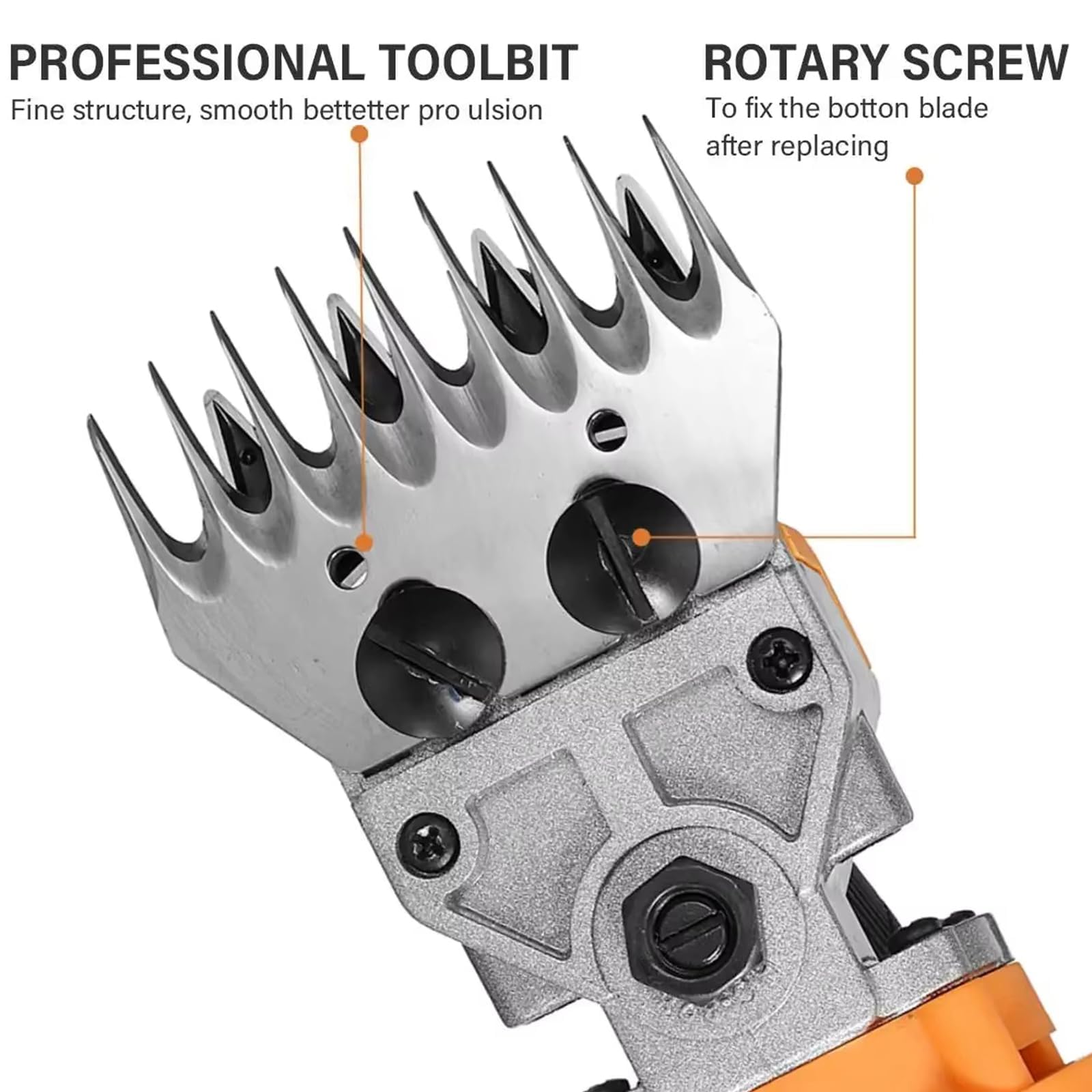 Forbici elettriche per Pecore da 690 W per impieghi gravosi - Forbici Professionali per Lana a 6 velocità con Lame intercambiabili a 13 Denti, Strumento per la tosatura di Pecore