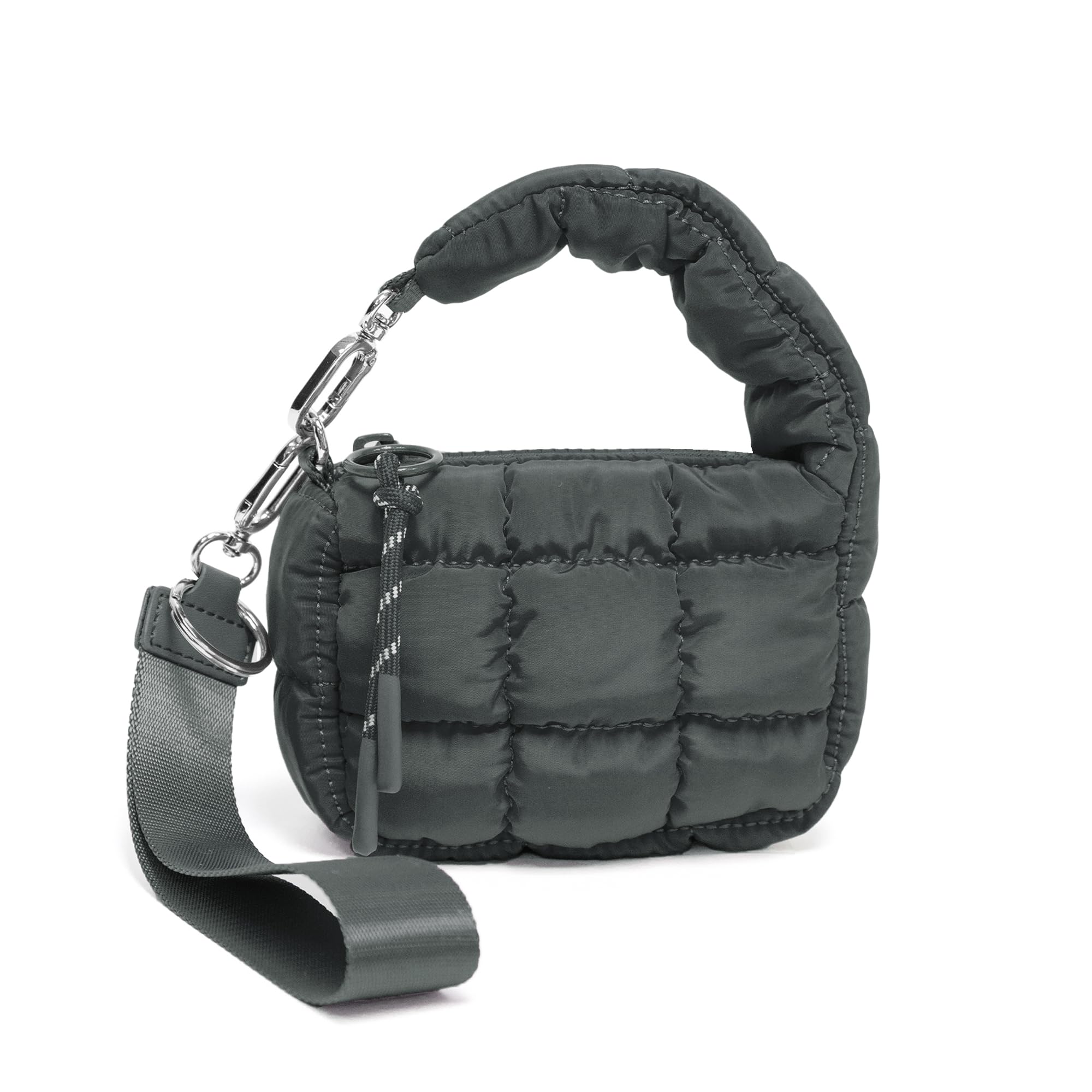Mini Quilted Wristlet Bag for Women, Puffer Handbags,Evening Bags,Charm Lipstick Bag,Cute bag Charm for Gift | Charm Lipstick Bag