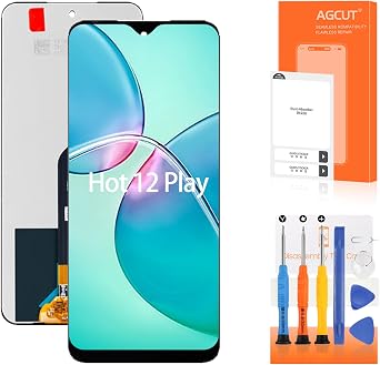 for Infinix Hot 12 Play LCD Screen Replacement for Infinix Hot 12 Play LCD Display X6816C, X6816 LCD Digitizer Screen Touch Assembly Repair Part
