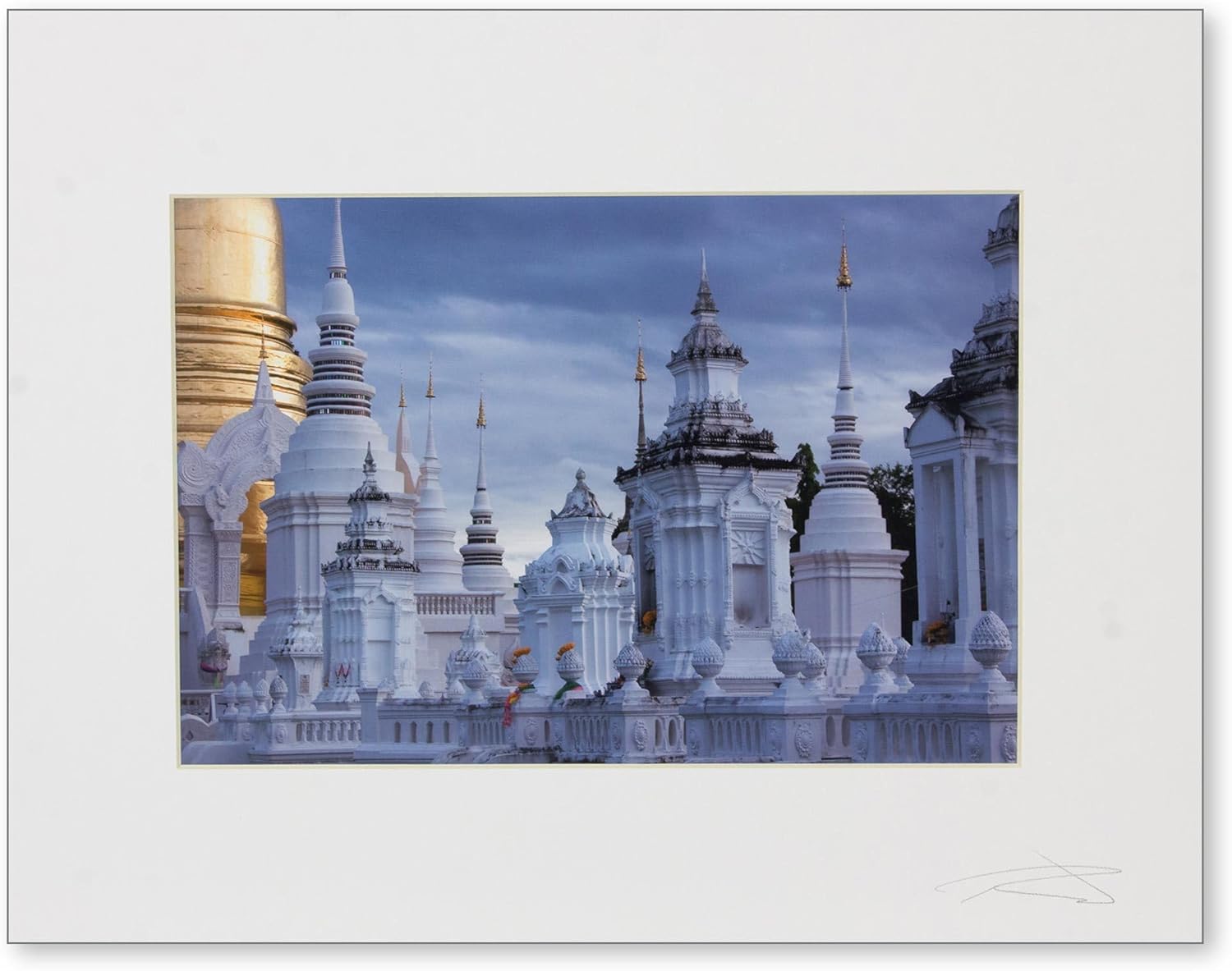 NOVICA Suan Dok Temple At Sunset