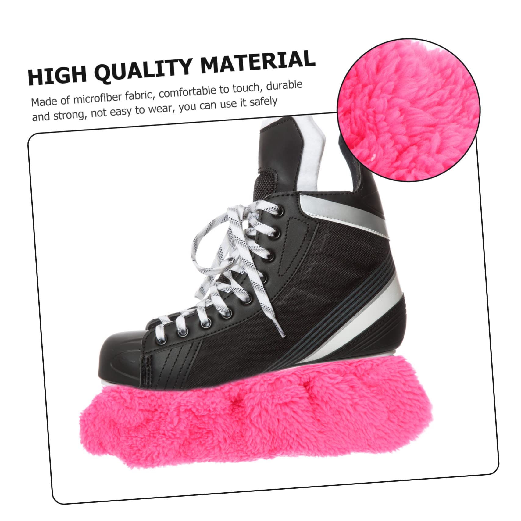 VANZACK 4paires De Lames De Patinage De Manchons Respirants pour Patins Couvre-Lames Résistant à Usure