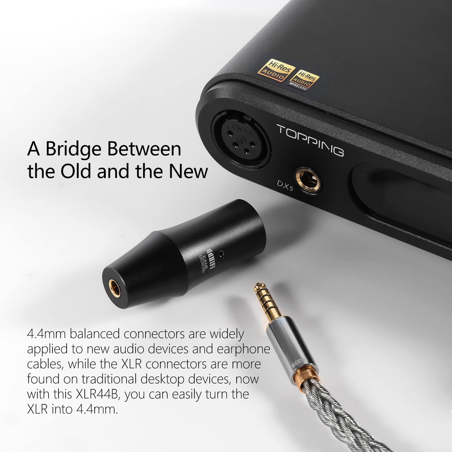 Amazon.com: DD ddHiFi XLR44B (2022) XLR 4pin to 4.4mm Balanced