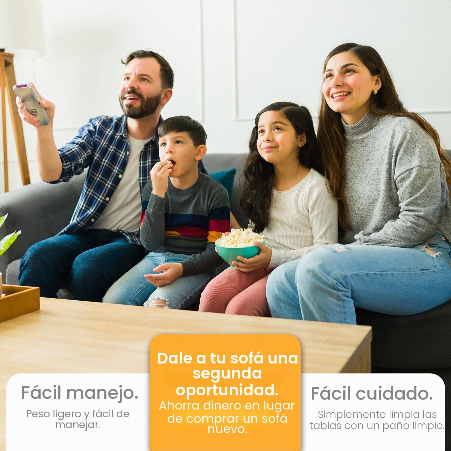 Velosso Tableros de soporte de madera para sofá de 3 plazas (48 x 144 cm) | Soporte de cojín de sofá para asiento caído | Protector de sofá duradero