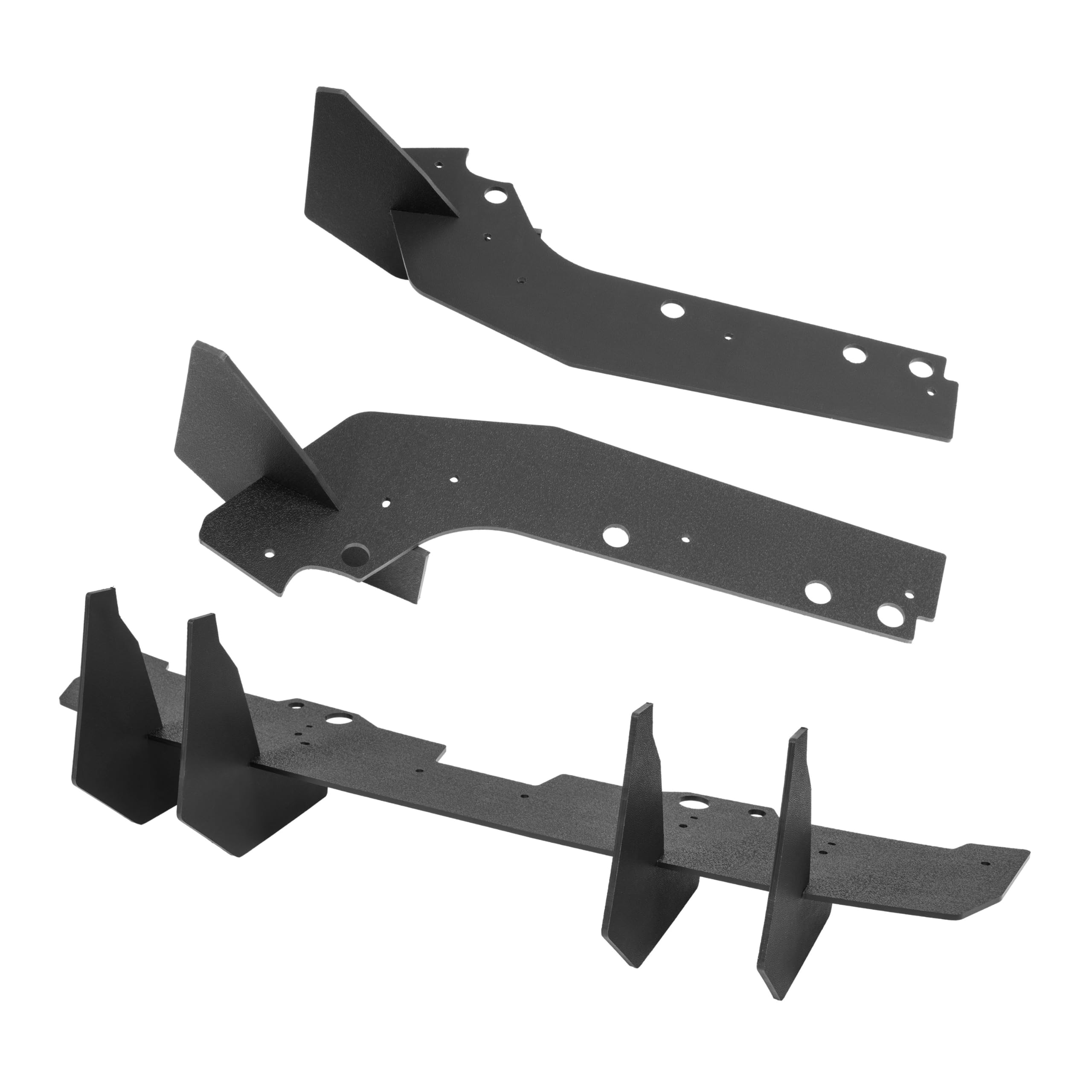 JMTAAT Rear Bumper Diffuser For 2015-2021 Subaru WRX & STI Sedan - Textured Black Lip Spats & Fin - View #10