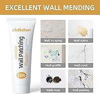 Vista 2 de Kit de reparación de paneles de yeso, kits de parches de reparación de agujeros, pasta de reparación de pared, agente reparador de pared, solución