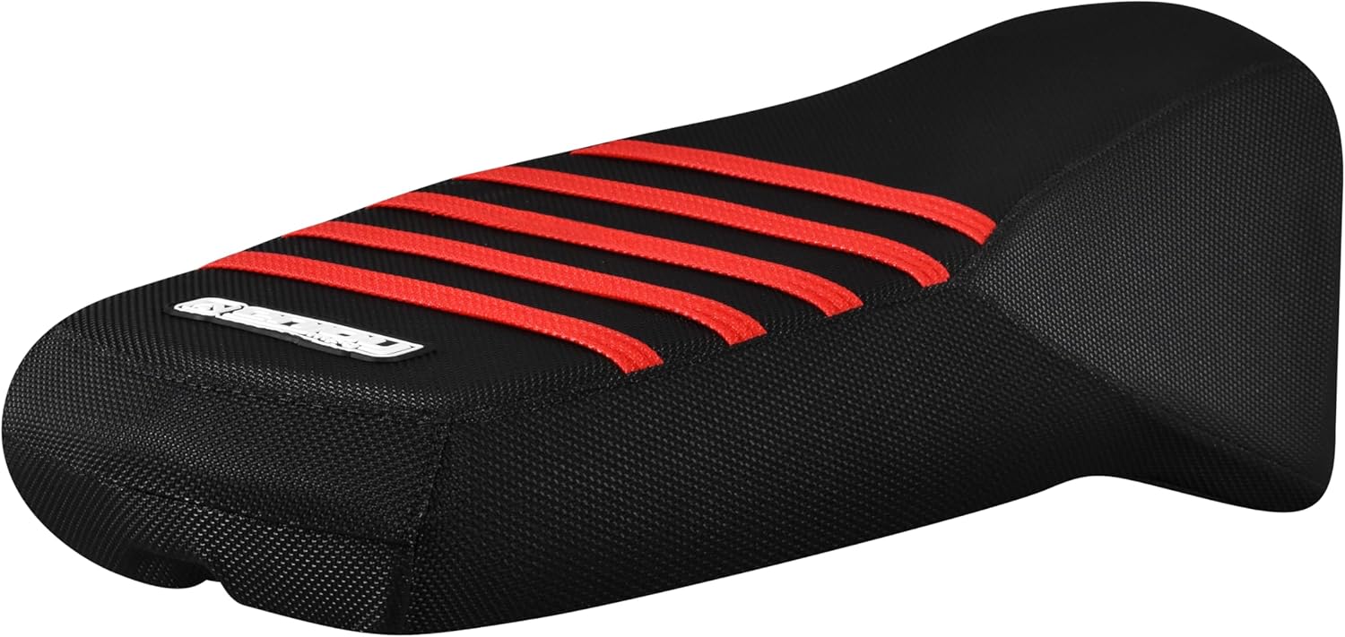 Enjoy Mfg Seat Cover - Compatible with Polaris Pro RMK Matryx Slash - #321 (All Black with Ribs) (All Black/Black Ribs)