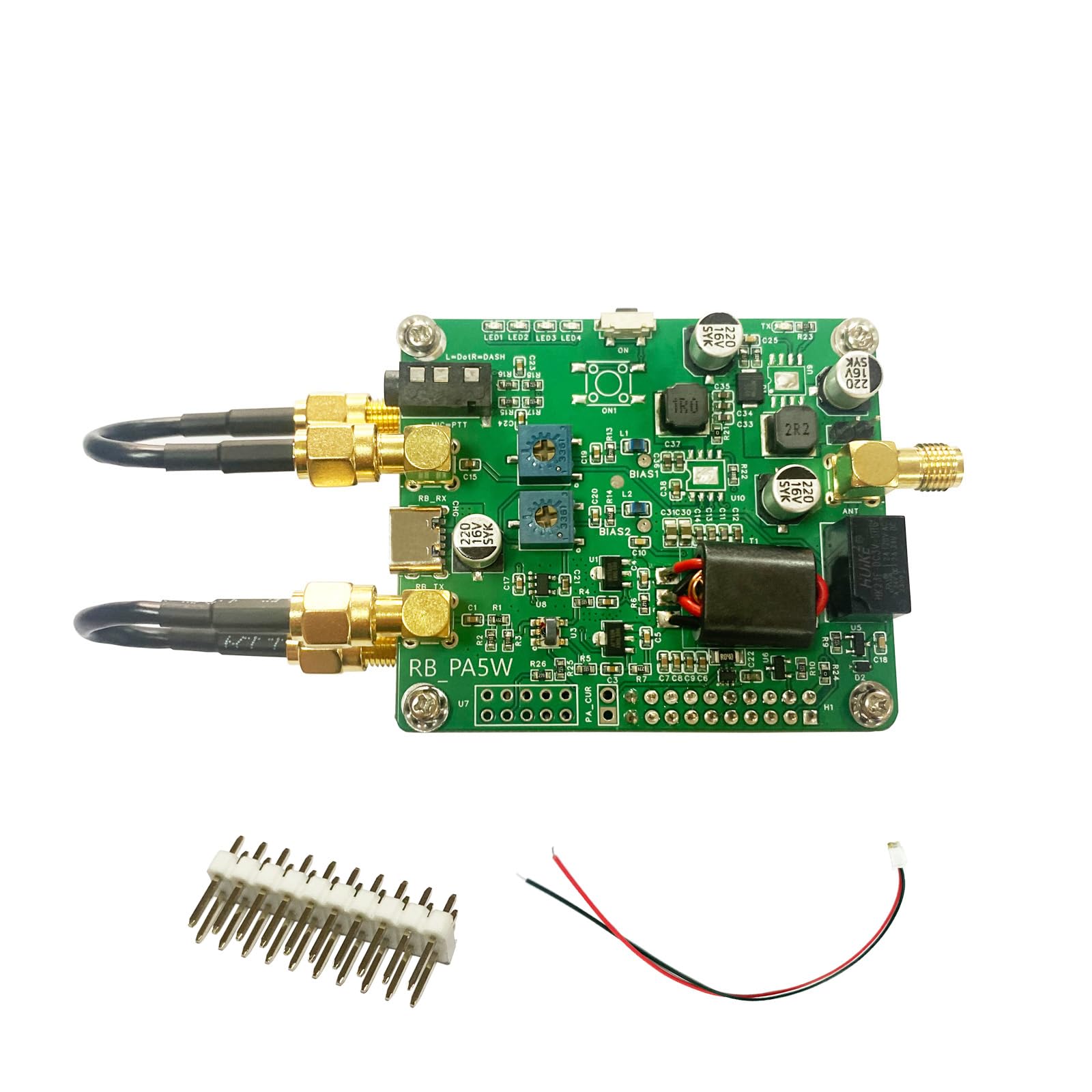 AURSINC Piastra preamplificatore Radioberry, amplificatore di potenza HF 1,5W-3W uscita 10W-100W