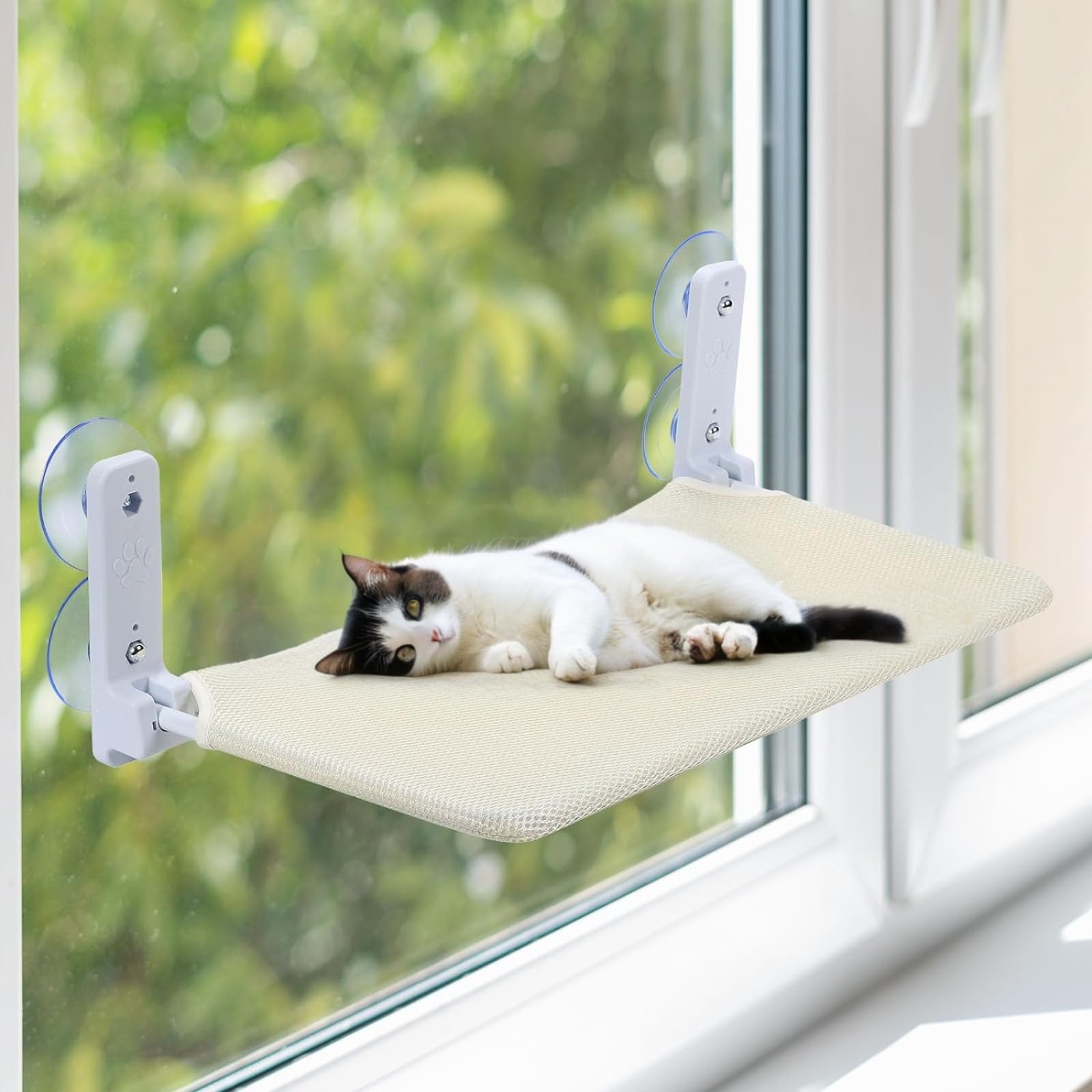 Cat Window Perch, Cordless Cat Window Hammock Foldable