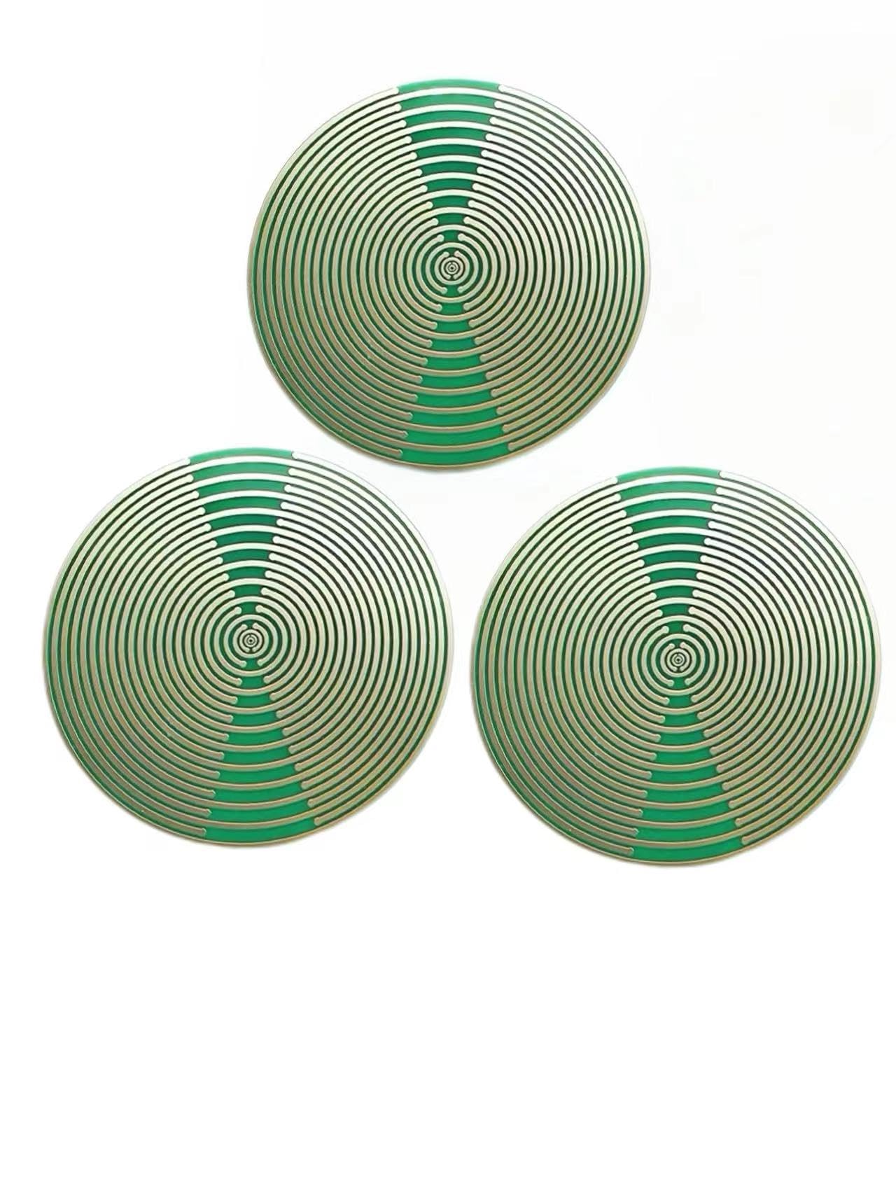 Lot de 3 disques polarisants Lakhovsky MWO 10 cm EMFS Oscillateur multi-ondes, énergie de l'eau et équilibrage harmonique - Inspiré de Georges Lakhovsky