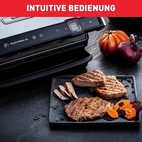 Tefal OptiGrill Elite XL Electric Grill, Auto Cooking Intuitive Guide, 16 Programs, Frozen Food, Marked Meat, Manual Mode, Dishwasher Safe, Recipe Book GC760D12 - 5
