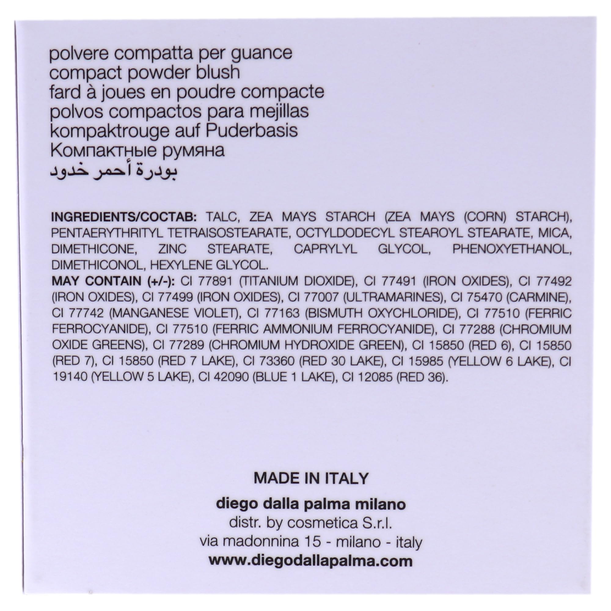 Diego Dalla Palma Powder Blush - 11 Mat Pink Tint For Women 0.2 oz Blush