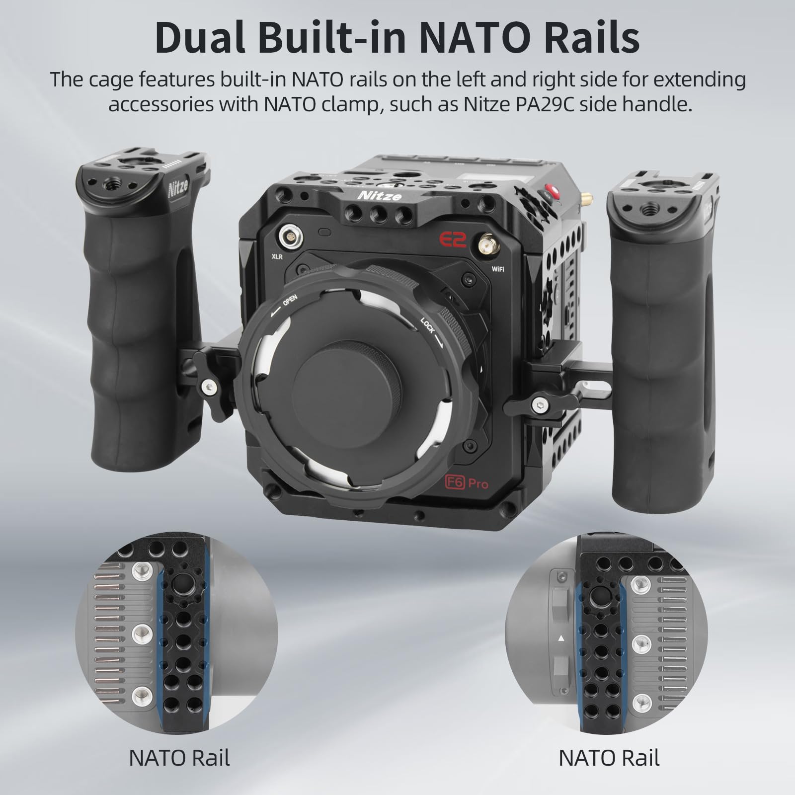 Amazon.co.jp: Nitze ケージ Z CAM E2-F6 Pro 用 主な特徴: Z CAM E2