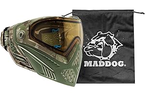 Maddog Dye i5 Thermal Dual-Pane Anti-Fog Paintball Goggle System, Best Protection and...