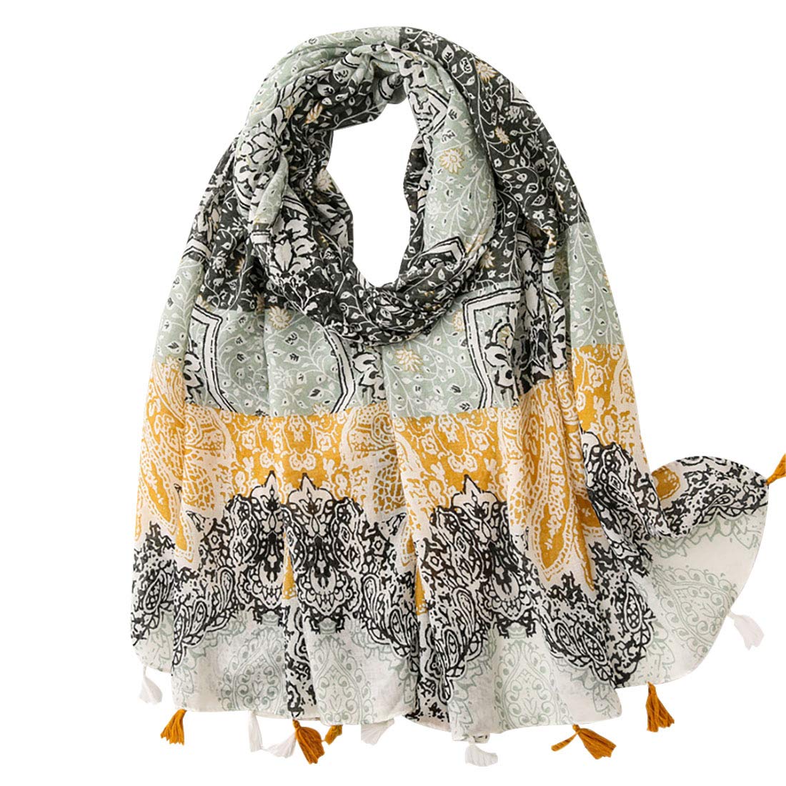 Fairygate Women's Fgyt24228 Summer Scarf Scarfs Soft Lightweight Large Long Sarongs Scarves & Wraps Shawl Shawls For Weddings 24228