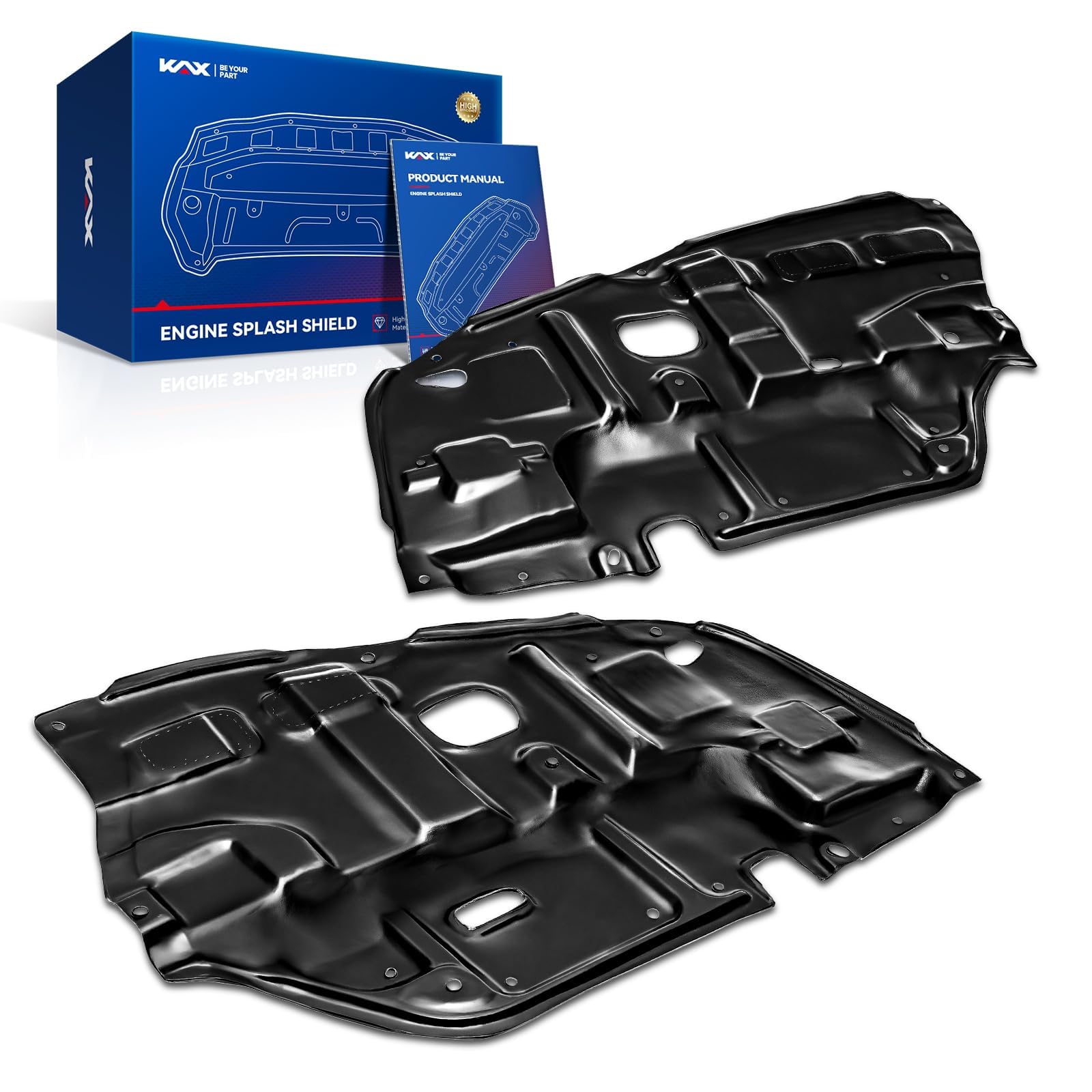 KAX Engine Splash Shield fit for 2004-2006 Lexus ES330, 2Pcs