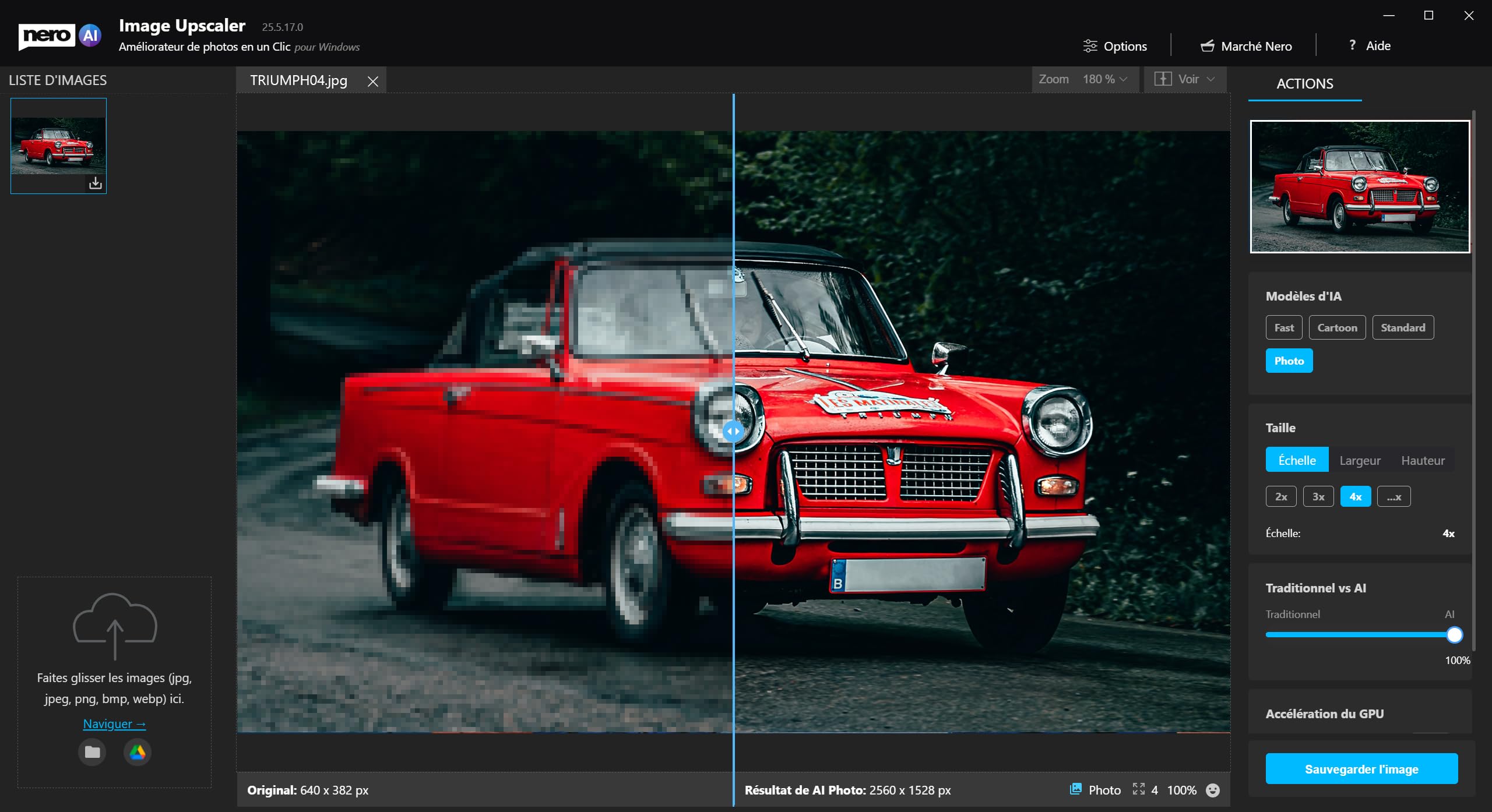 Nero AI Image Upscaler 365 | Agrandir + zoomer les images | Mettre à l'échelle en 4K | Améliorer la qualité des photos | Windows 11 / 10 | 1 Appareil | Licence annuelle | Code d’activation par email