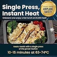 Vista 3 de Hot Bento PLUS Self Heating Lunchbox Fast Heating Food Warmer, Battery & AC Powered, Easy to Clean Portable Anywhere From The Office To The Open