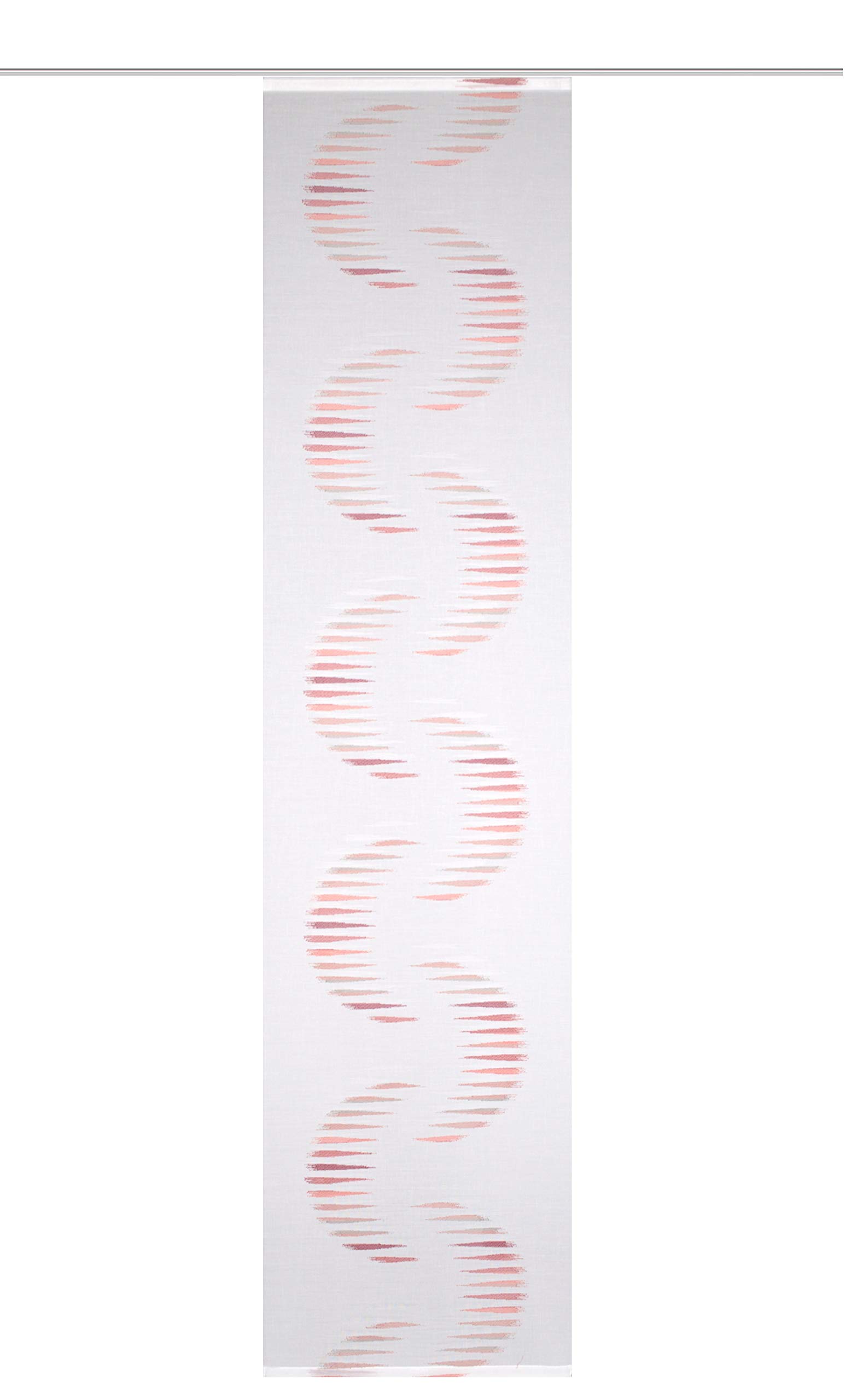Home Fashion Scherli Simana Sliding Curtain Linen Voile, red, 245 x 60 cm