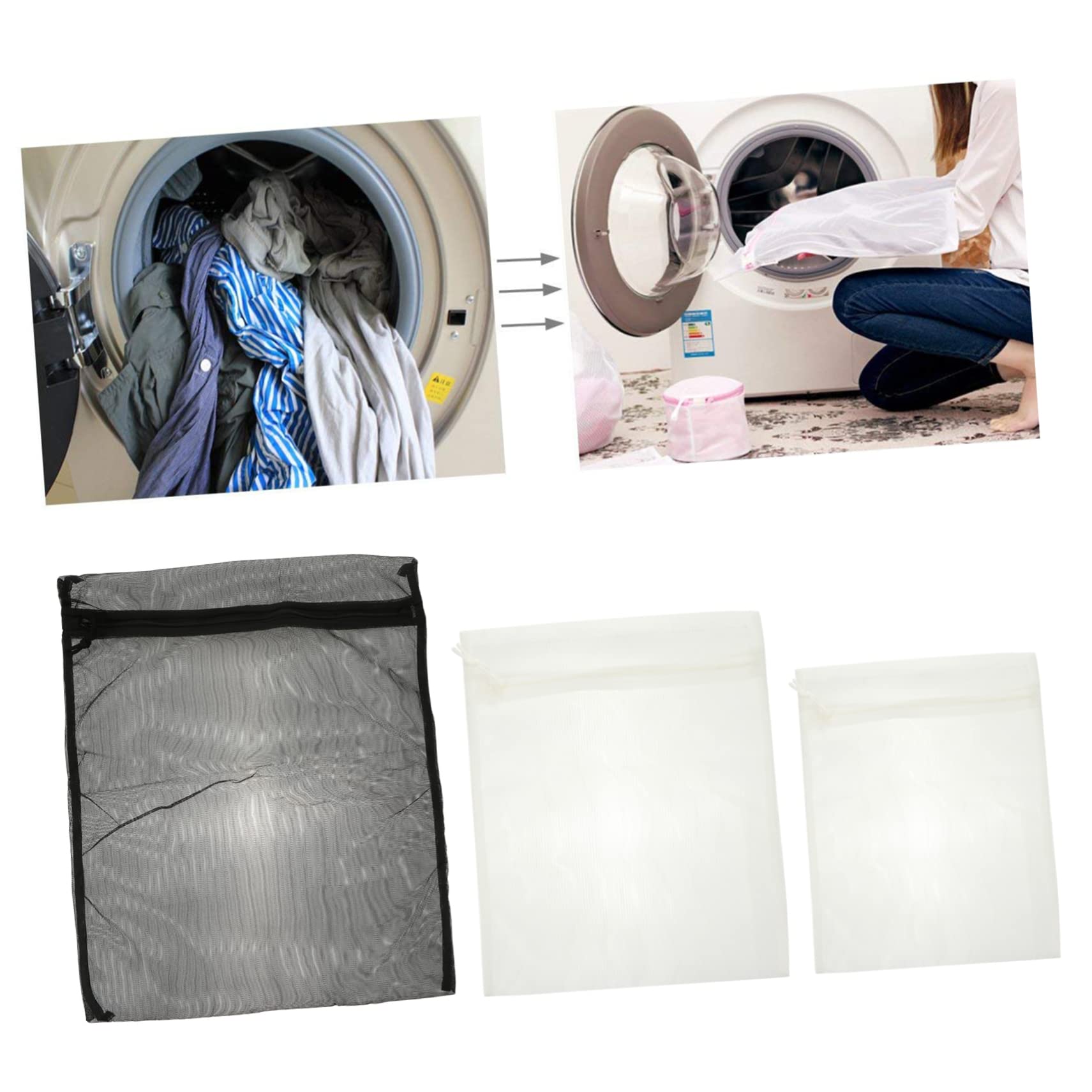 MAGICLULU 9stücke Teiliges Set Wäschenetze Für Empfindliche Kleidung Waschbeutel Für Unterwäsche Shirts Geeignet Für Waschmaschine Mit Reißverschluss Schützt Vor Verwicklungen Und