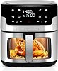 Air Fryer, 8.5QT Family Size Digital Air Fryers, BPA-Free, Smart Touchscreen with 8-Preset, Air Frying, Reheat Leftovers, Party Food, Fast Cooking, Dishwasher-Safe, Stainless Steel