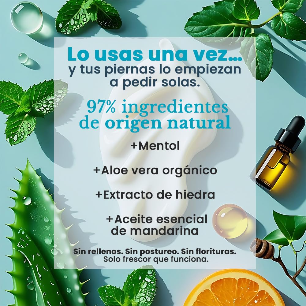 Ritalia® 500ml Grande CREMA GEL FRIO PIERNAS CANSADAS BIO mejora la circulacion varices arañas vasculares piernas y pies hinchados