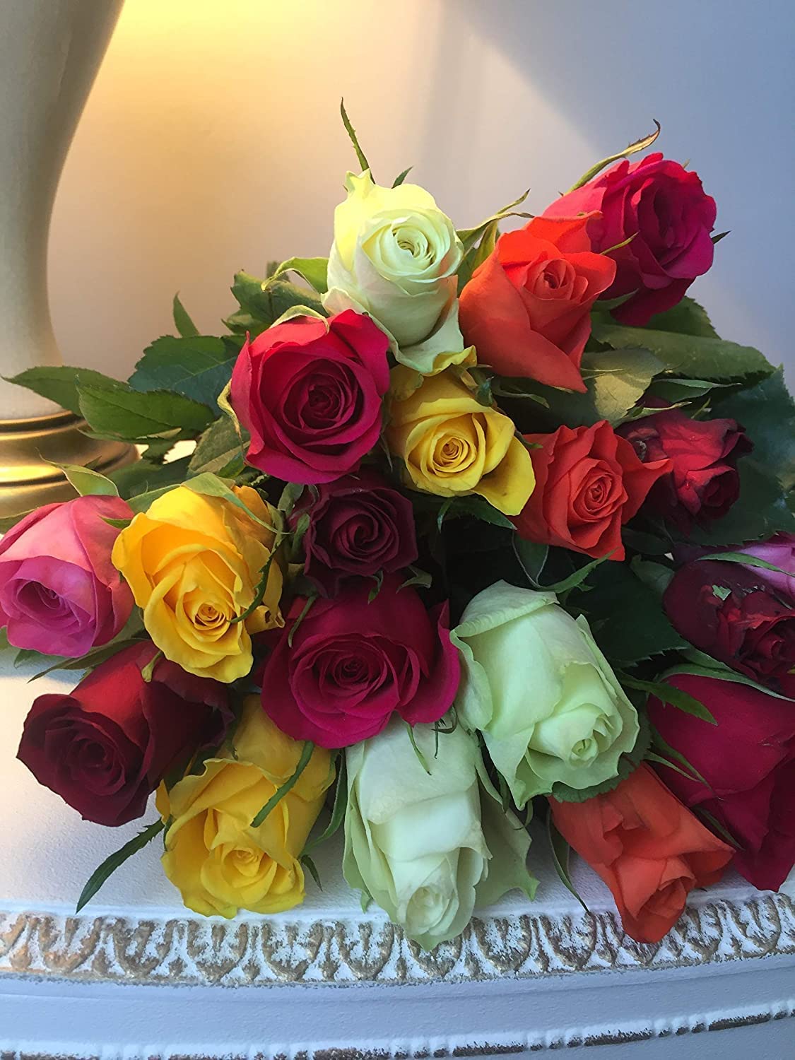 Fresh Mix Rose Flowers Delivered for Mothers Day, Birthdays, Anniversaries and Thank You Gifts For Your Loved One | Mother Day Flowers Delivered Next Day Prime | Mothers Day Gifts For Mom