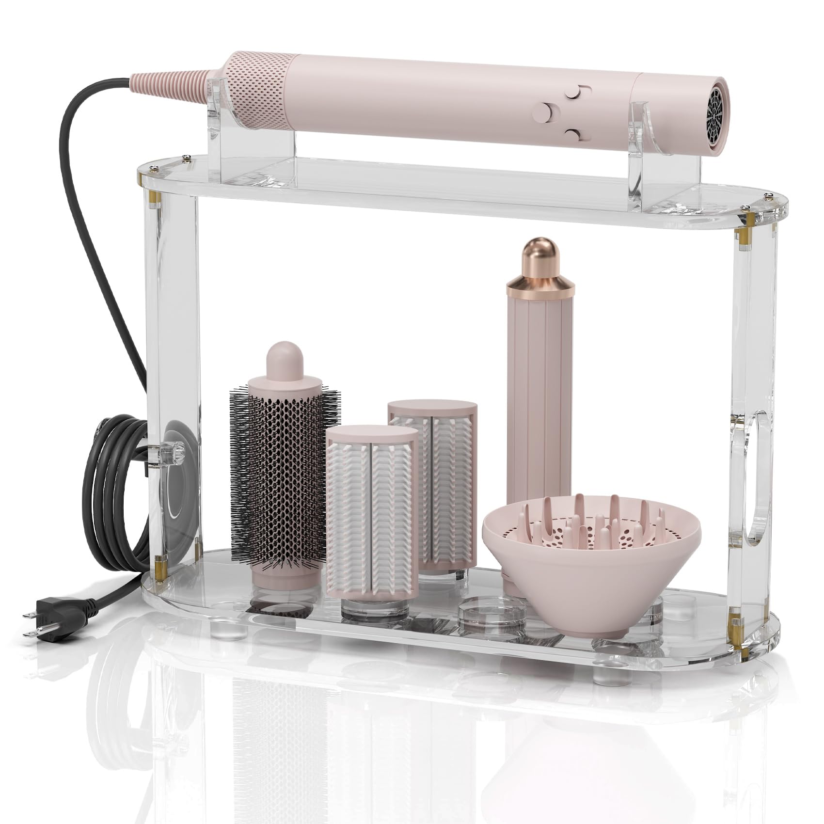 Support Dyson Airwrap en acrylique haut de gamme avec range-cordon