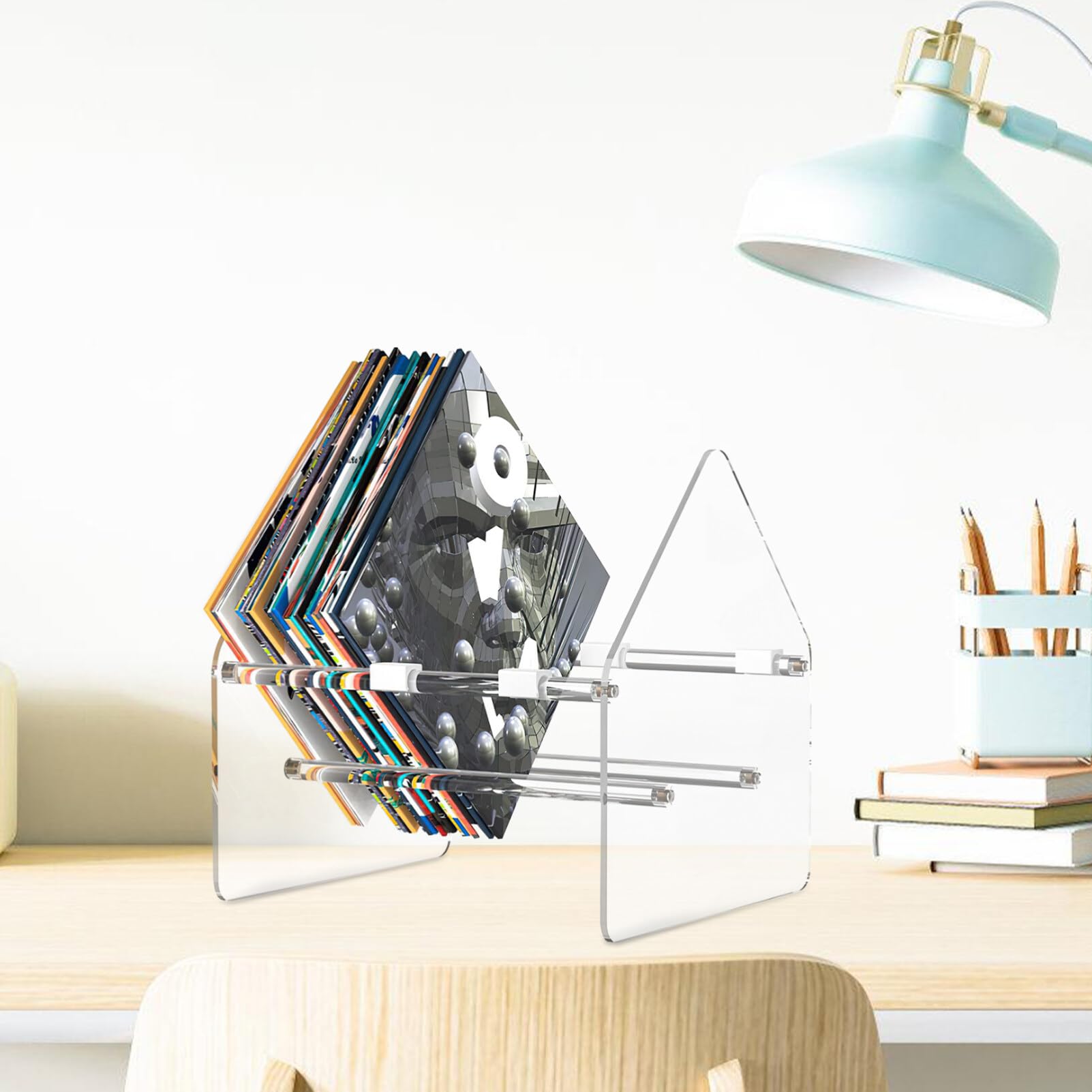 Soporte Transparente Para y Revistas Organizador De Escritorio Para Archivos y Casa u