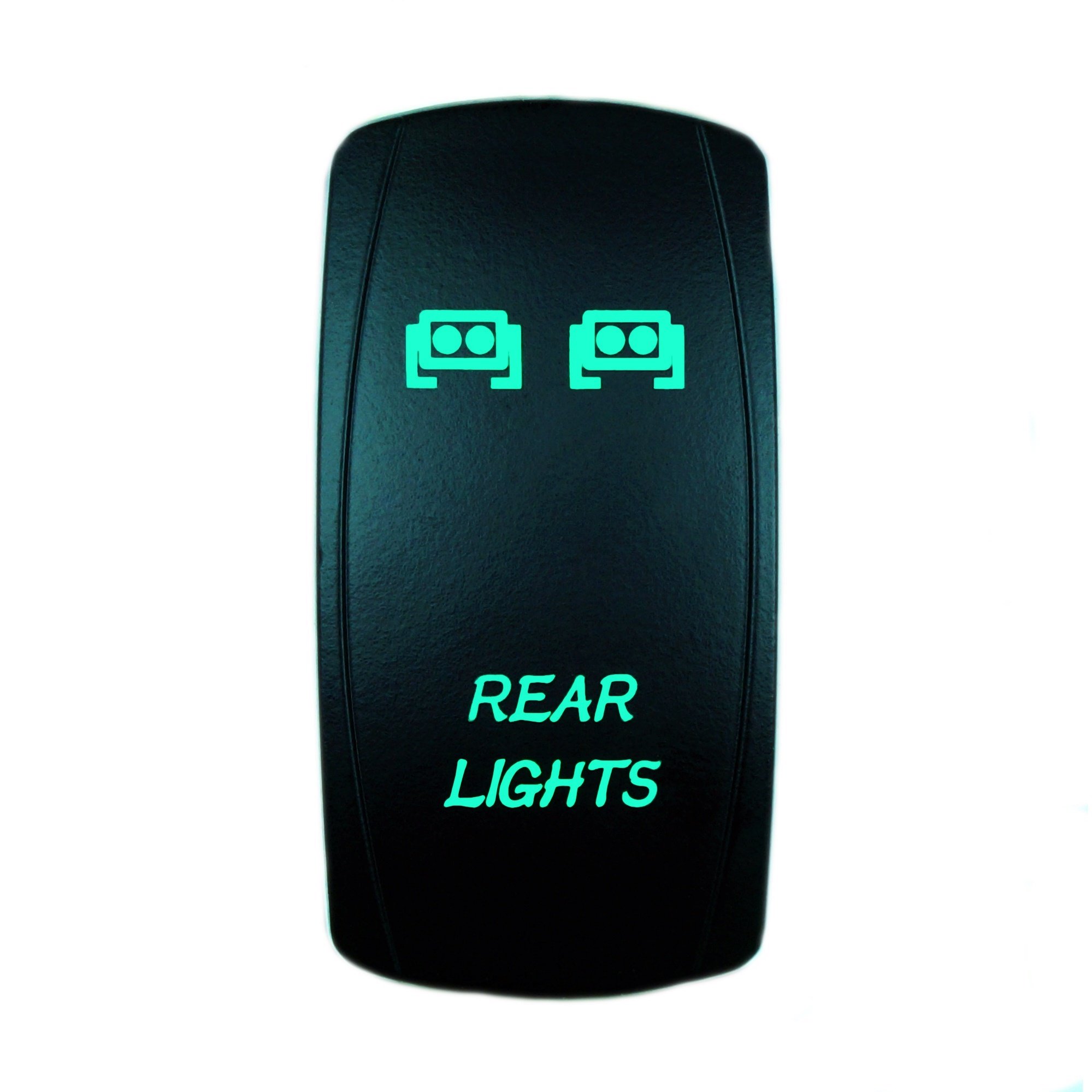 STVMotorsports – Laser Rocker Switch – Rear Lights – On/Off LED Light – 12 Volt (Green)