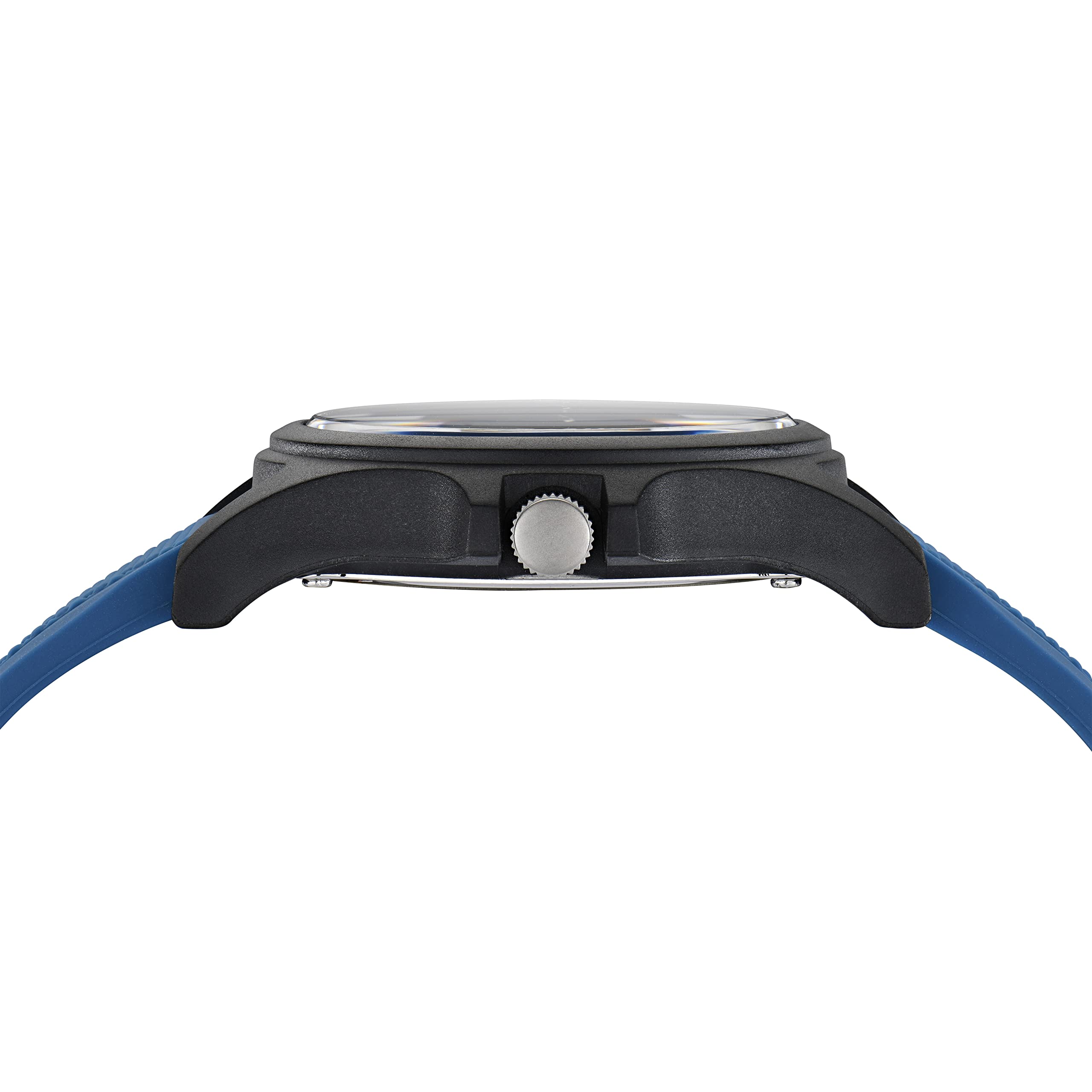 Nautica N83 NAPJSS225 N83 Java Sea Black/Silver/Light Blue Reloj de pulsera de silicona, Azul