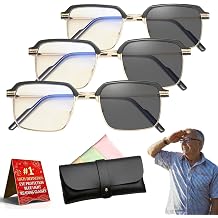 High-Definition Eye Protection Blue Light Filter Intelligent Zoom Progressive Lenses Reading Glasses for Men Women