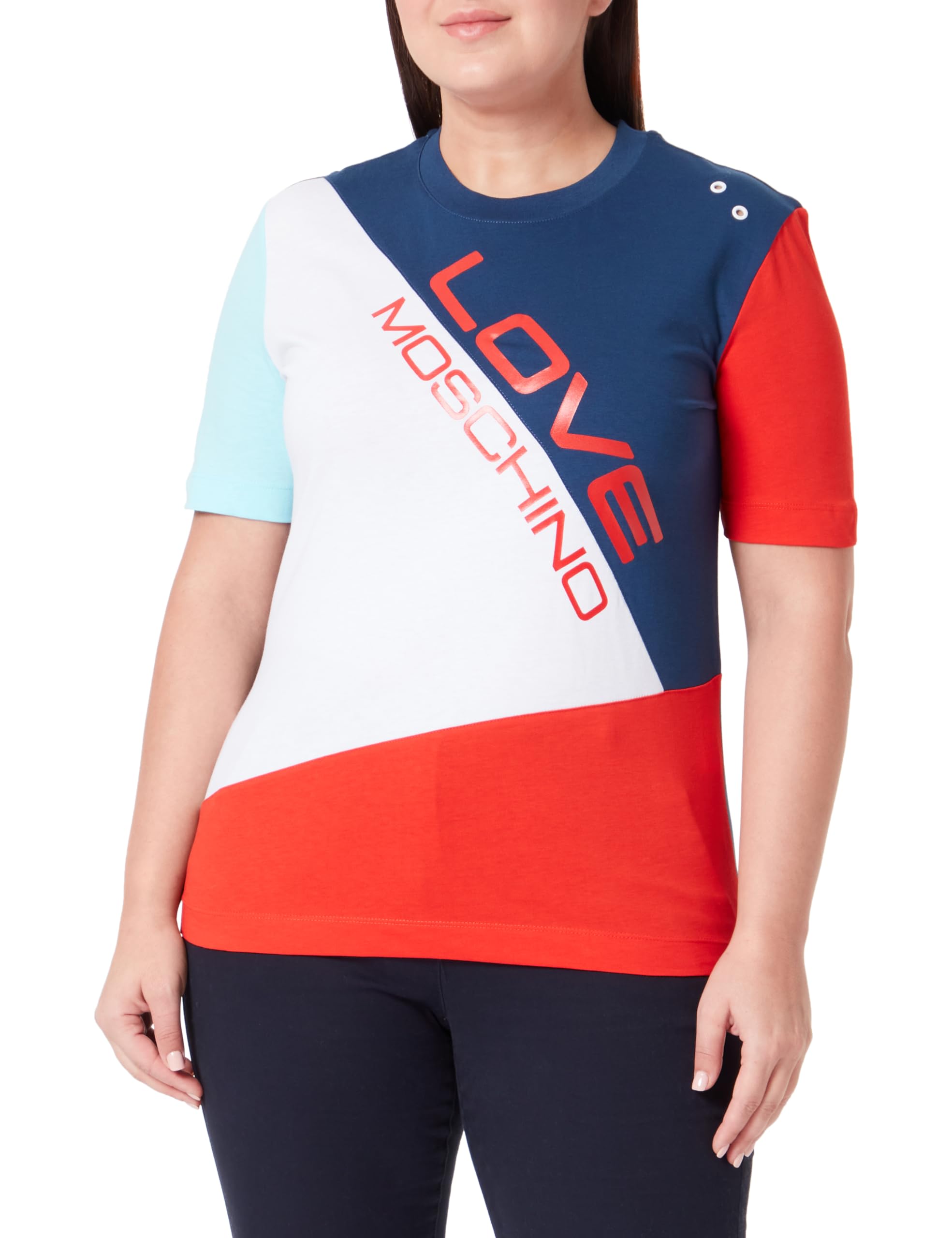 Love Moschino Camiseta de Manga Corta Mujer