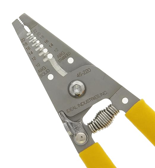 IDEAL 45-220 Pelacables de Acero Inoxidable 10-20 AWG Paquete de 4 miniatura 4