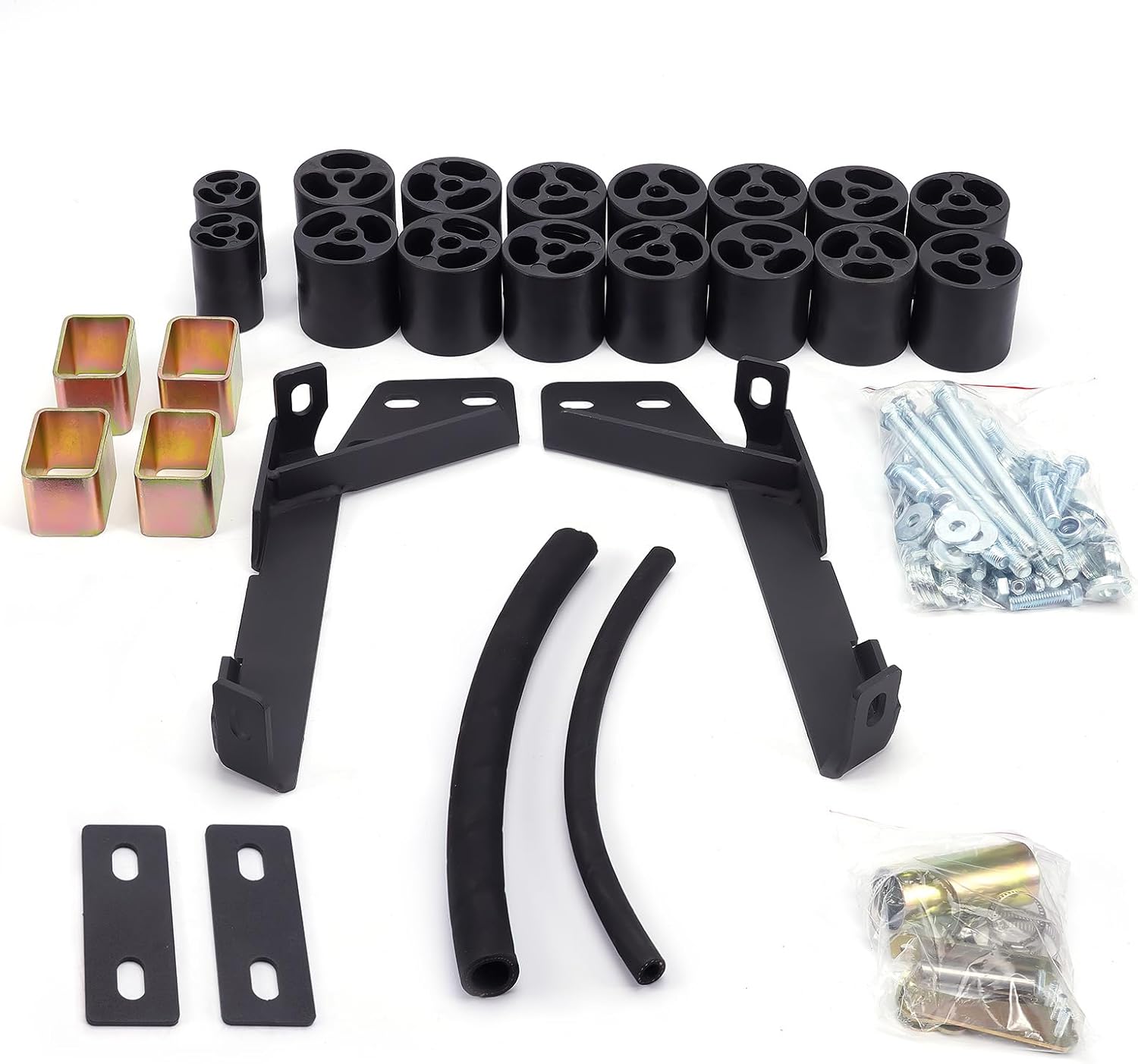 maXpeedingrods 3" Body Lift Kit for Dodge Ram 1500, 2500, 3500 (1997-2001, Excluding Sport Models, 2WD/4WD, Gas Engine) - 3" Lift, Carbon Steel, Includes Spacers, Brackets, Hardware