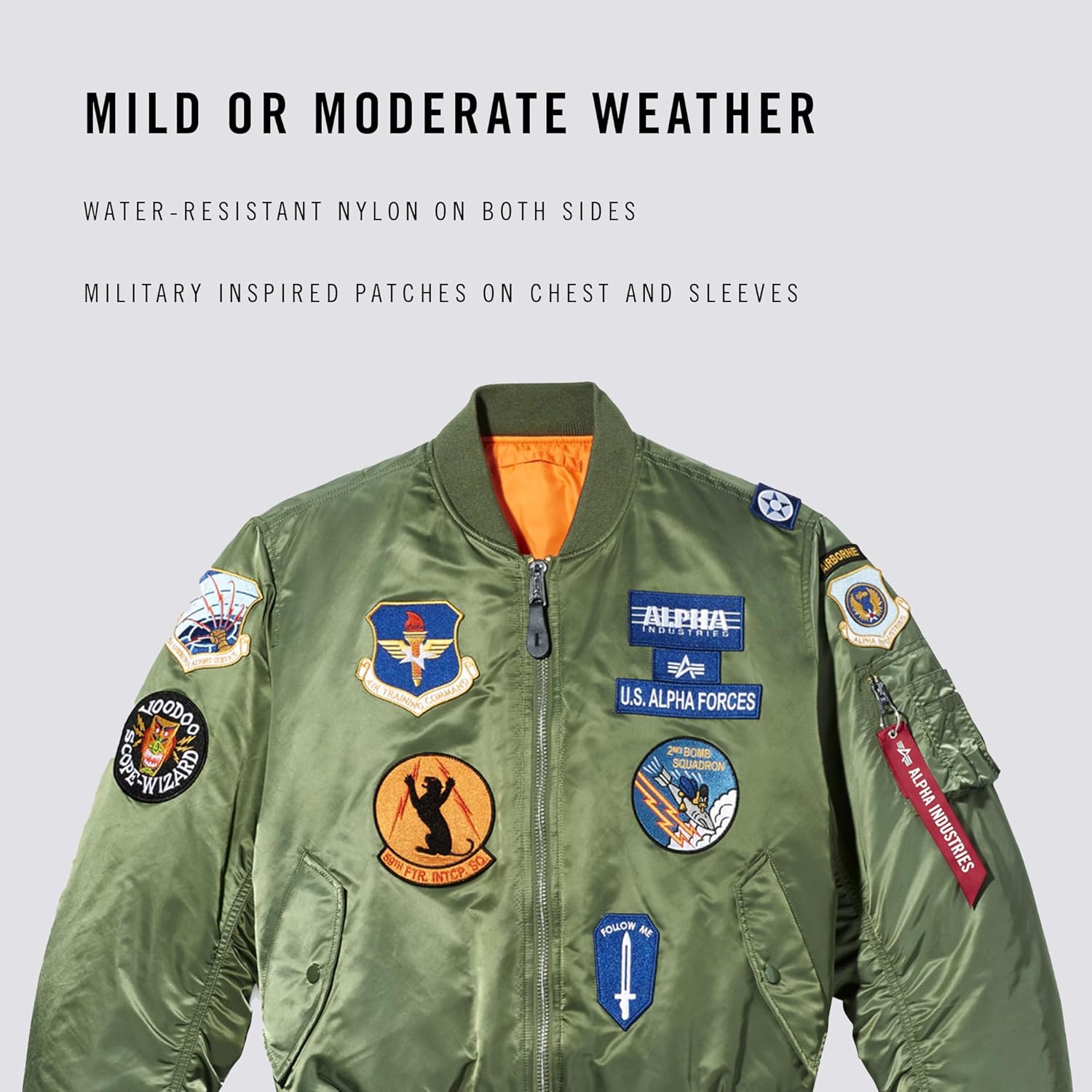 Alpha Industries Men's Squadron MA-1 Flight Jacket