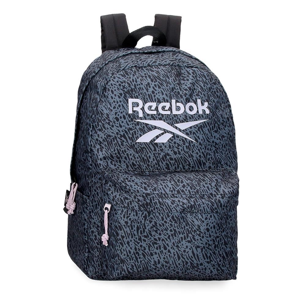 Reebok Leopard, mochilas deportivas, bolsas de deporte,bolso tote, negro y beige, poliéster, de Joumma Bags