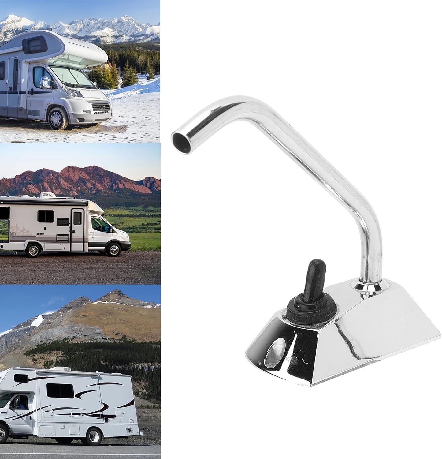 Aramox 12V Pompa Elettrica per Rubinetto dell'Acqua Interruttore per Rubinetto Serbatoio per Pompa per Rubinetto per Tubo ID 10 Mm / 0,4 Pollici di Ricambio per Roulotte RV
