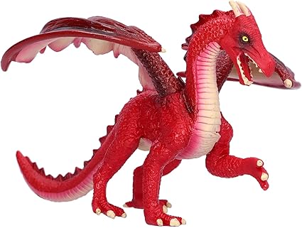 Amazon Co Jp 赤いドラゴンのおもちゃ 家の装飾のための面白い小説のドラゴンのおもちゃ Pl124 150レッドドラゴン おもちゃ