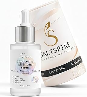 SALTSPIRE Multi-Active All-in-One Serum | Vitamin C + Niacinamide + Kojic Acid + Retinol | Glass Skin in 21 Days | Glow, A Price In India