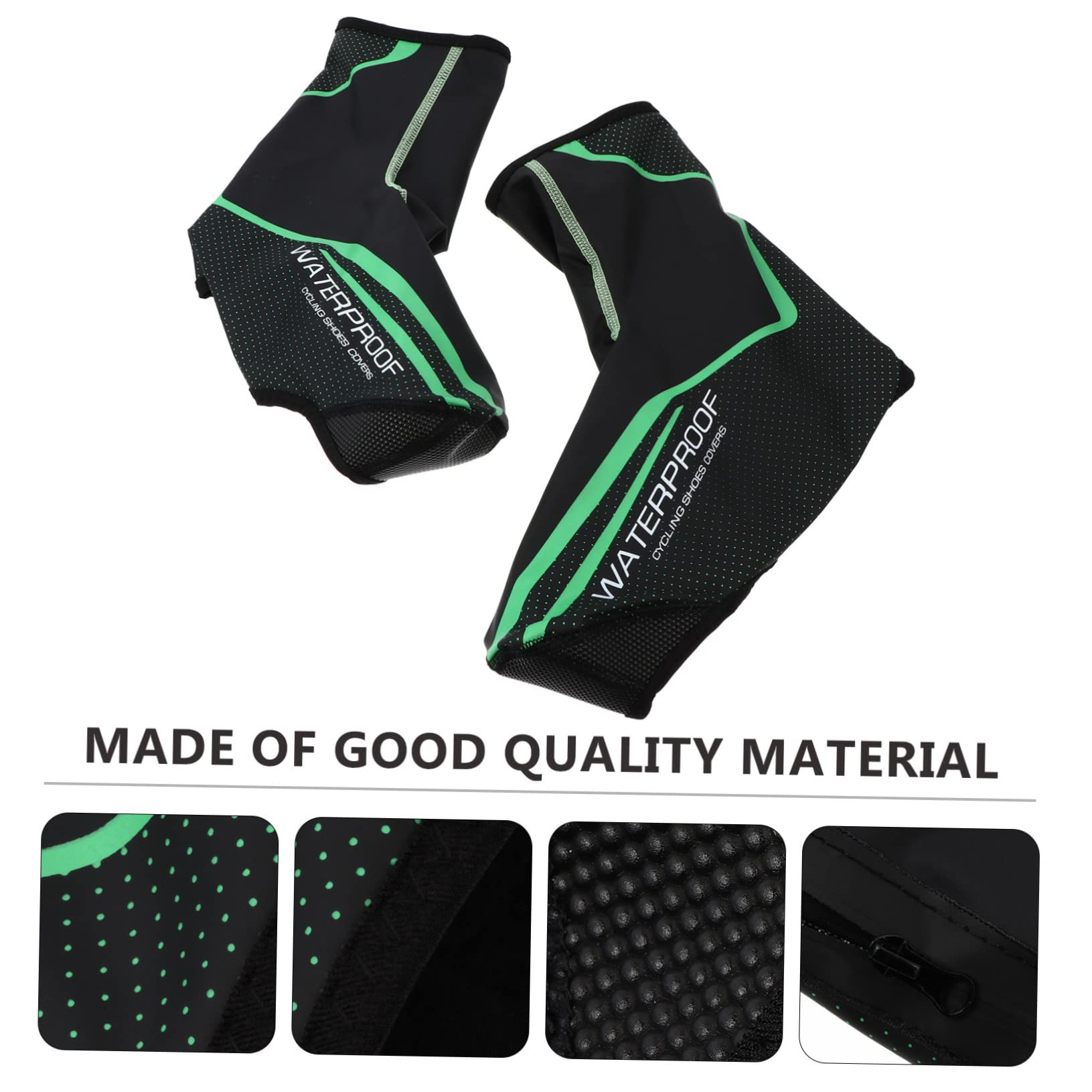 VANZACK Cubierta del Zapato Bicicletas estáticas cubrebotas a Prueba de Viento Chubasquero Bicicleta Protector de Zapatillas Cubrezapatillas térmicas cálidas chanclos de Montar PU