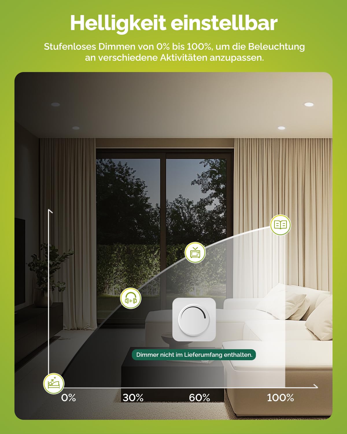 Fondiiz 12er Set LED Einbaustrahler 230V Dimmbar, 6W 700LM LED Spots Warmweiß 2700K Neutralweiß 4000K Kaltweiß 6000K, IP44 Deckenspots 98mm für Badezimmer Wohnzimmer Küche, Weiß