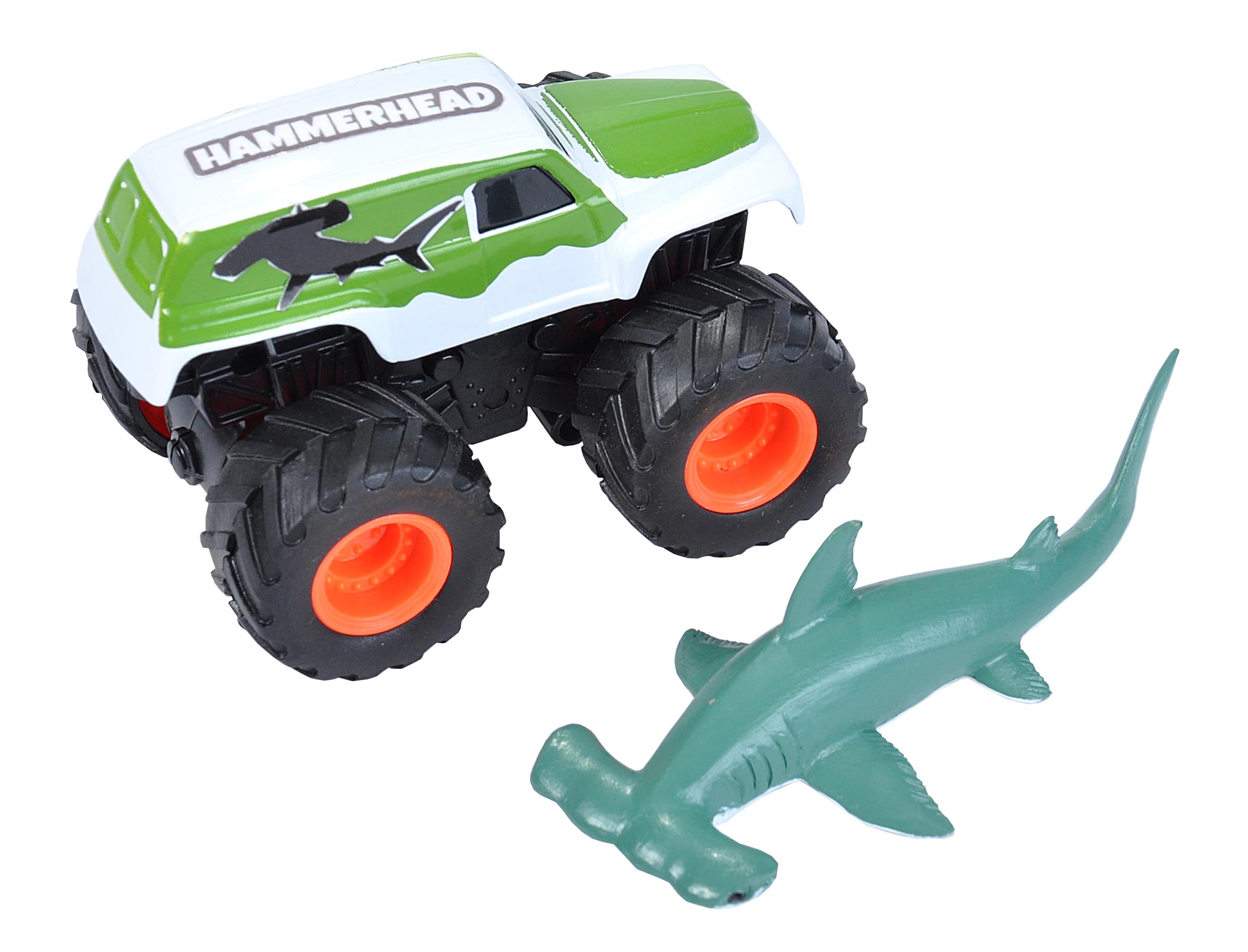 Wild Republic Hammerhead Shark & Truck, Adventure Gifts for Kids, Imaginative Play Toy, 4"