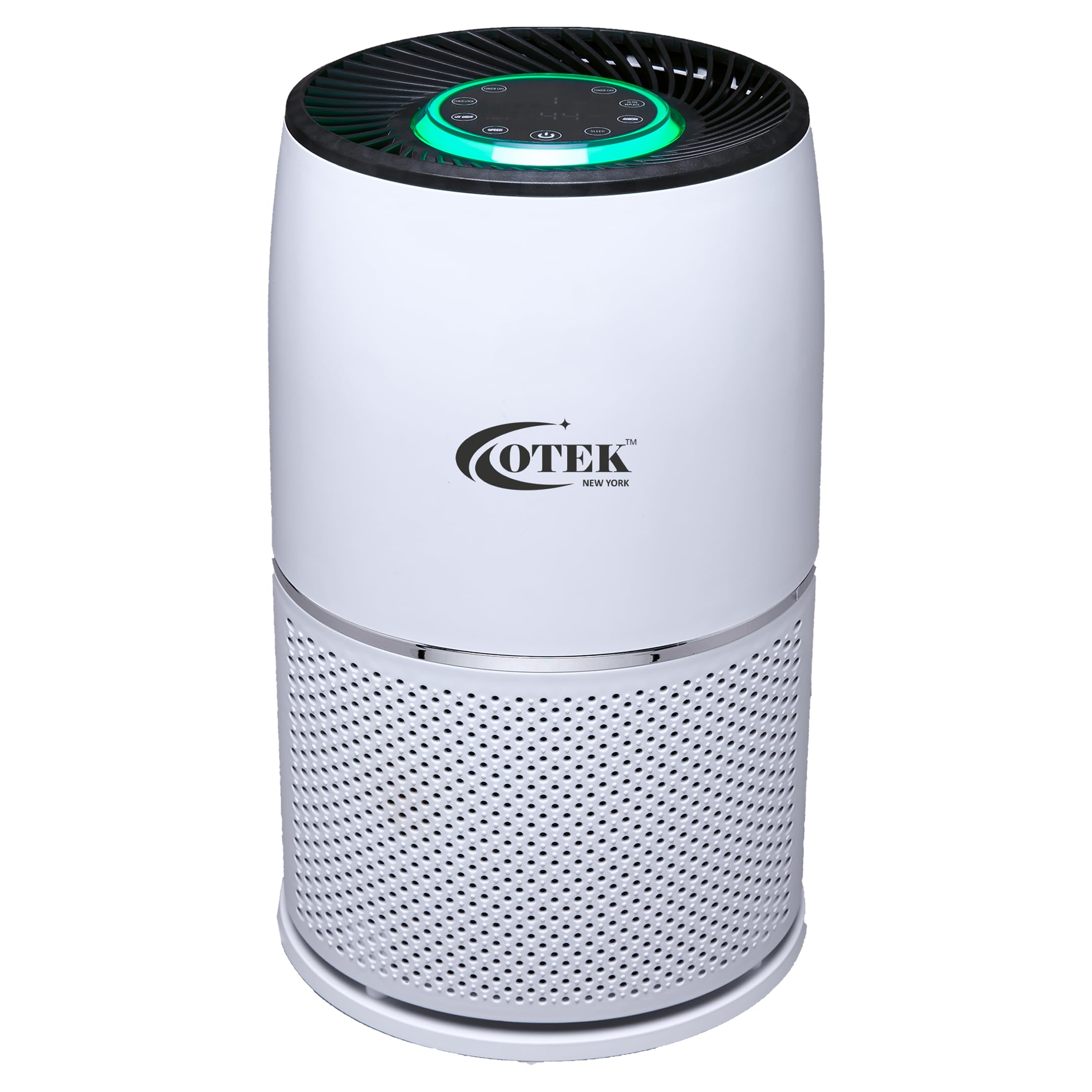OTEK 330A Air Purifier for Home | HEPA H13 & Activated Carbon Filter | UV Light | Ionizer | AQI Display | 280 sq.ft Coverage| Removes 99.9% Dust, Smoke, Viruses, Allergens | Timer | Sleep Mode | White